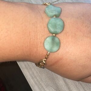 Elegant Green Stone Bracelet